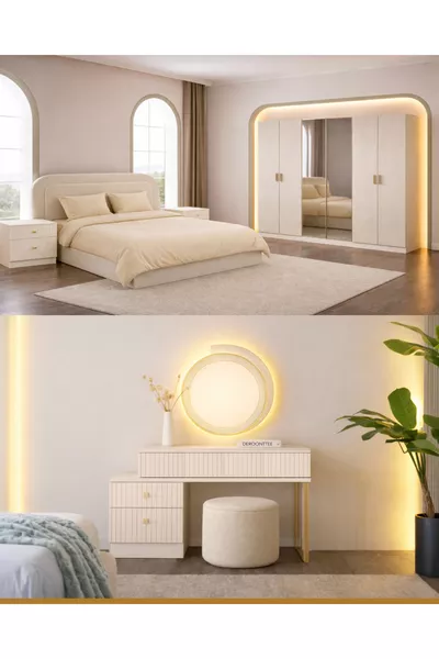 Maldiv Bedroom Set with 100% MDF Base