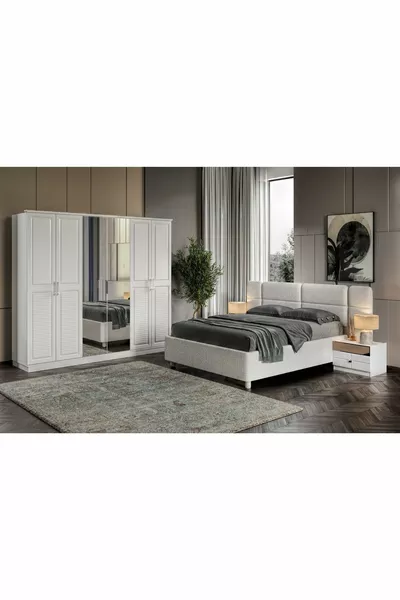 Gems White Bedroom Set