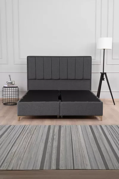 Gold Therapy Storage Bed Anthracite (HEADBOARD AND MATTRESS NOT INCLUDED)