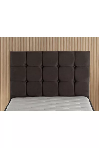 Niron Rama cm Single Bed Headboard, Smoke Soho Fabric Headboard