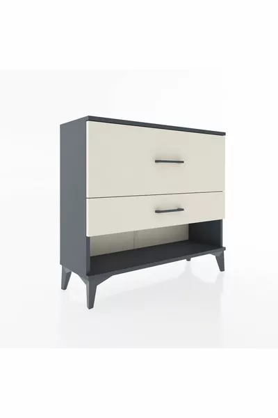 Arges Dresser 2 Drawers Anthracite-Sky Stone