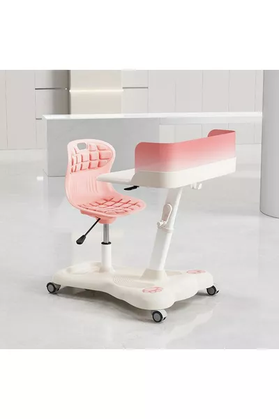 Plus Mobile Work Desk Pink