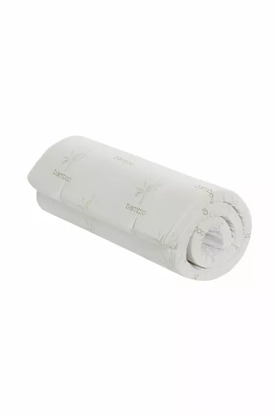 Matelas en viscoélastique avec housse lavable en bambou, sur-matelas, protège-matelas, coussin de sommeil