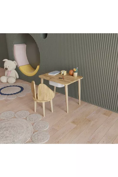 Montessori Kindertafel Speeltafel Activiteitentafel Werktafel Met Lade En Stoel