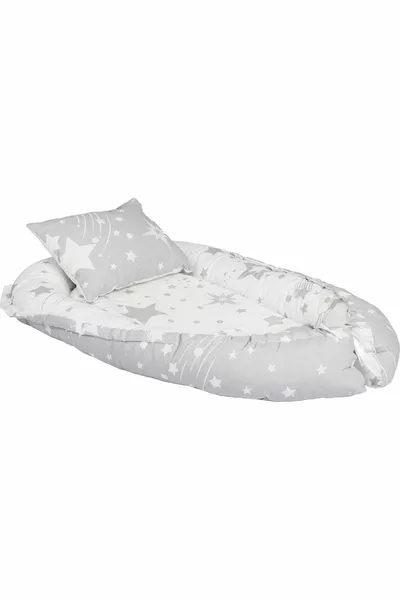 Btrend Babynest Bett und Kissen + mit Tasche Geschenk Schaukeln Korb Wiege Babybett Hängematte 2-teiliges Set