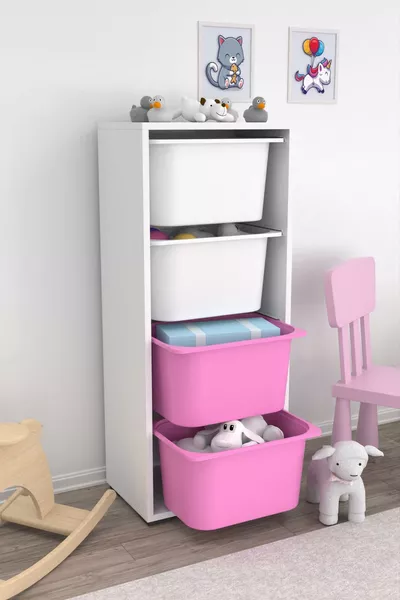 Cara 4 Diepe Bovenkasten Multidoos Speelgoedkast