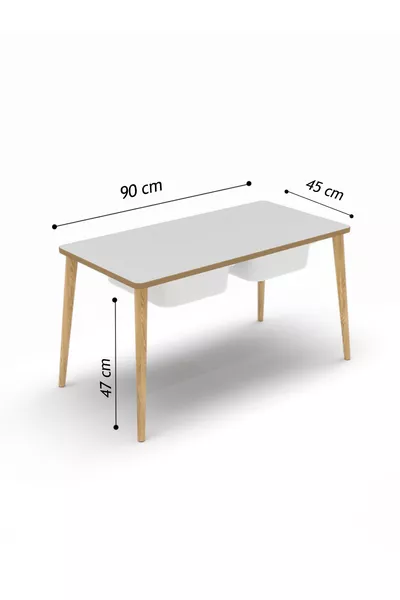 Activity Table Wooden Kids Table and Armchair Set