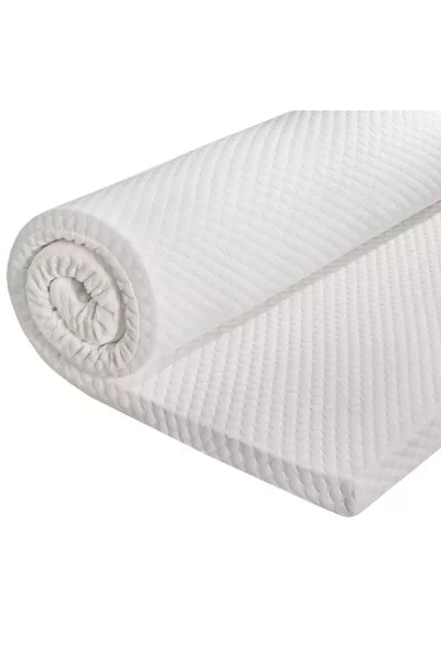 Matelas orthopédique en visco de 7 cm avec couvre-oreiller zippé offert