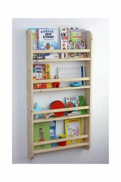 Bibliothèque Montessori en bois pour enfant, bibliothèque éducative