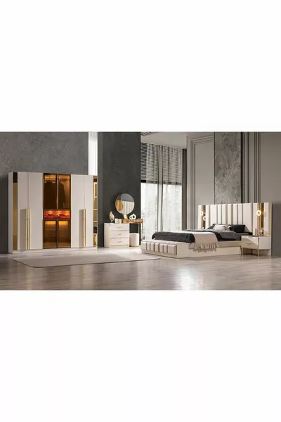Alliance Bedroom Set with Fireplace