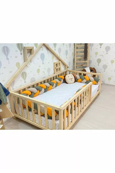Lit Montessori en bois - Lit en bois massif - Lit pour enfants et bébés Montessori