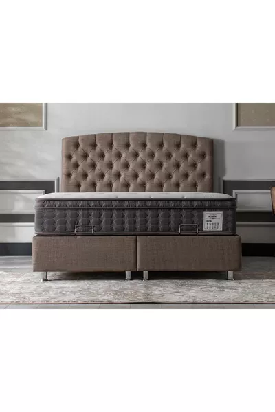 Tête de lit double Angel marron cm