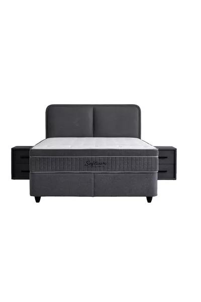 UNIQUE BED BASE HEADBOARD SET
