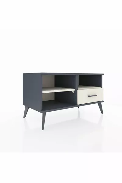 Hyperion Dresser 2-Shelf Single Drawer Anthracite-Agate