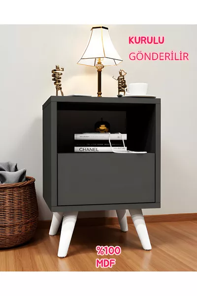 Chevet Dani, MDF, Chevet, Installation Facile, Chevet en MDF