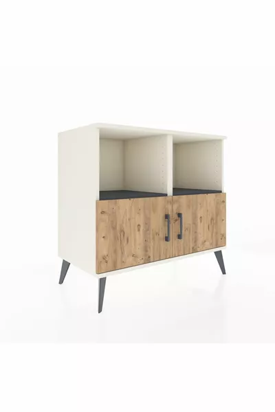 Hyperion Dressoir 2 Planken 2 Deuren Maansteen-Pine/Antraciet