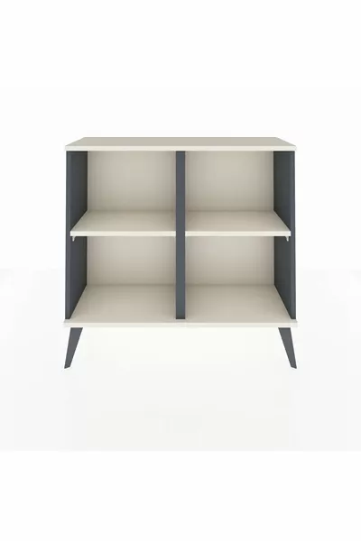 Arges Dresser 2-Shelf Anthracite-Crystal Gray