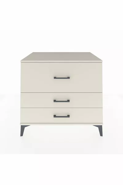 Kronos Dresser 3 Drawers Moonstone-Moonstone