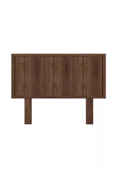 Hüma Model Walnootkleurig Houten Enkel Hoofdeinde (VERTICAAL)