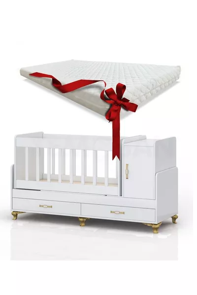 Crib with Bed, MDF Rail, Next to Mother, With Closet, With Drawer, Convertible, Rocking Cradle X