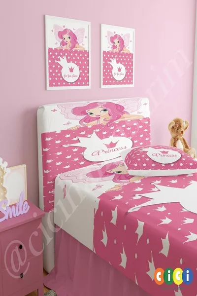 Housse de tête de lit avec ailes de fée princesse