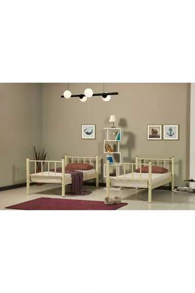 Letto a castello Yurt Metal Crema