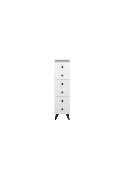 Simple Dresser 6 Drawers WHITE