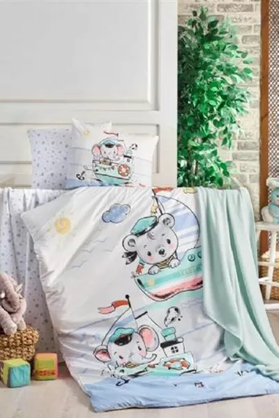 Kristal Bebek Nevresim Takımı Sailing Blue