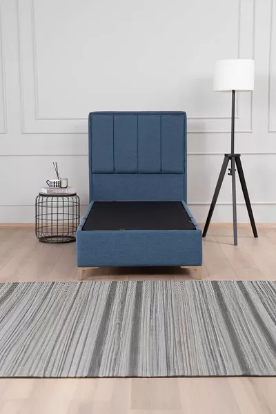 Gold Therapy Storage Base and Headboard Set Blue (BED NOT INCLUDED)