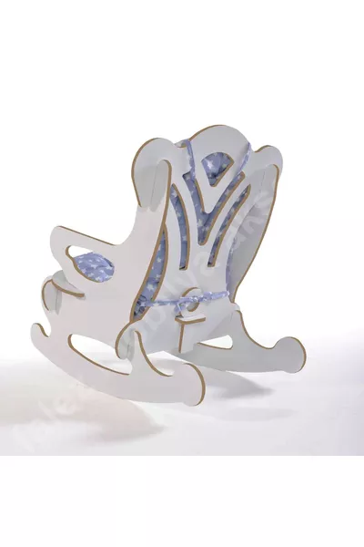 Chaise balançoire pour enfant Coussin bleu étoilé
