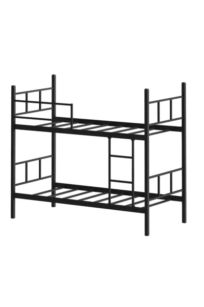 Bunk Bed Cm, Defne Bunk Bed, Metal Bunk Bed, Detachable, Black Color