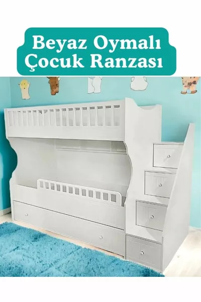Wit Gesneden Kinder Stapelbed