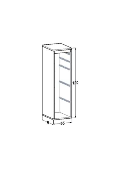 Armadio Organizer per Giocattoli in MDF Extra Elif
