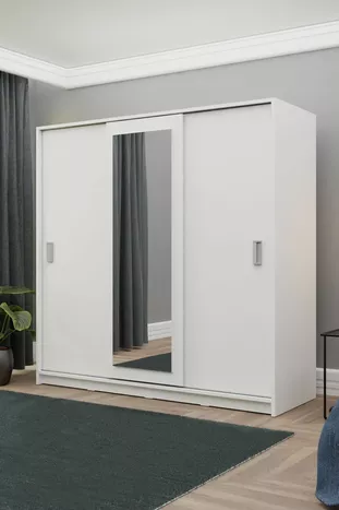 Armoire coulissante blanche 