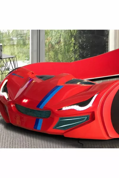 Car Bed, Merso Base Windshield Car Bed - Red 1 Piece Comfort Mattress