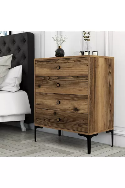 Variant Lisbon 4-Drawer Dresser - Walnut