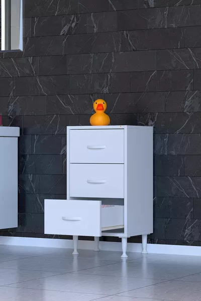 SÖKE, 3-Drawer, Freestanding, Multi-Purpose Bathroom Cabinet (different Width Options)