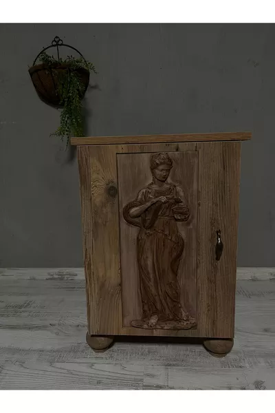 Hygieia Déesse de la Santé Table de Chevet Armoire Rustique Production Spéciale Édition Limitée