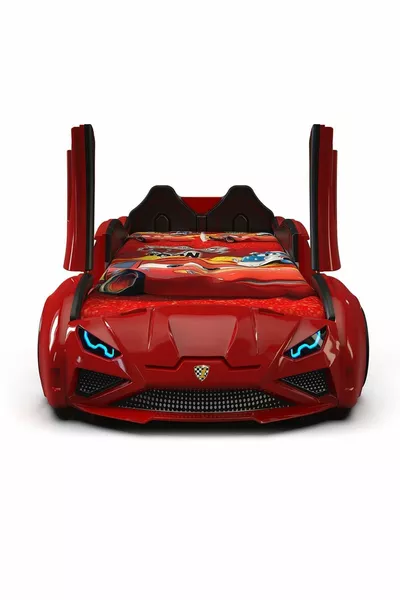 Supercarbeds - Lamborghini - Car Bed Car Bed - Extreme - Doors Open Upwards - Red