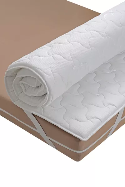 Matelas de couchage orthopédique complet avec surmatelas capitonné, épaisseur 4 cm