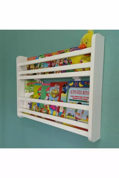 Sapphire 2-Shelf Bookcase - Montessori Children's Room Educational Bookcase with 2 Shelves - Cm Width