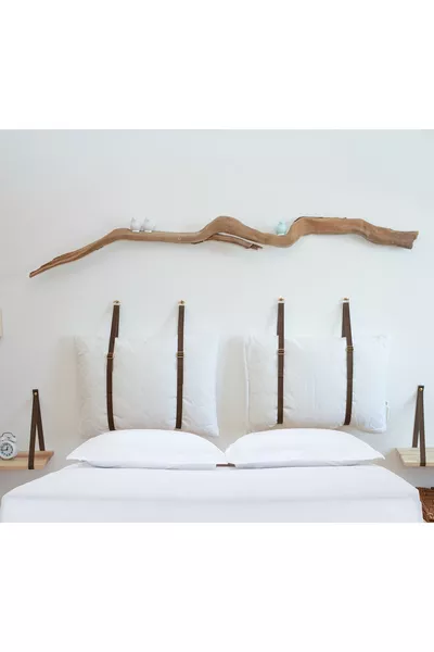 Boutique Hotel Bed Base Headboard Design for Double and Single Room Wall Decor Bed