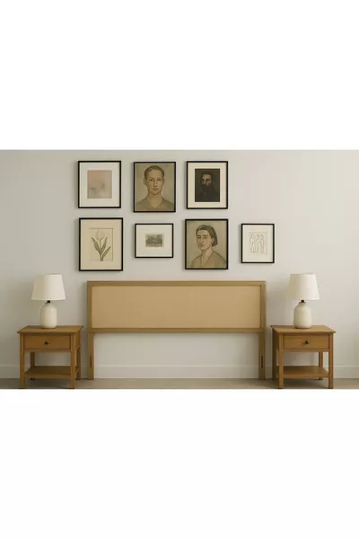 cm Wooden Frame Fabric Upholstered Bed Headboard with Legs width cm