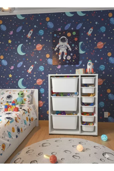 9-Drawer Multi-Purpose Toy Cabinet and Storage Unit – Kids' Room Organizer with Gift Tag