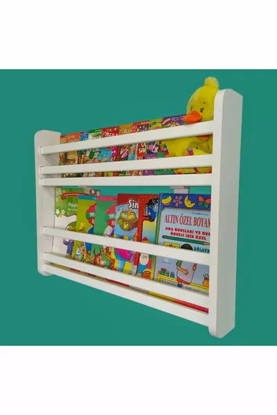 Sapphire 2-Shelf Bookcase - Montessori Children's Room Educational Bookcase with 2 Shelves - Cm Width