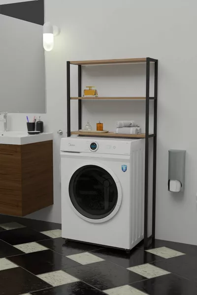 Wasmachine Bovenop Organizer Rek Badkamerkast Rek Bovenop Machine Kastrek Atlantische Den