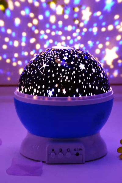 Lampe de nuit projection ciel étoilé coloré Lampe de table lune et étoiles 