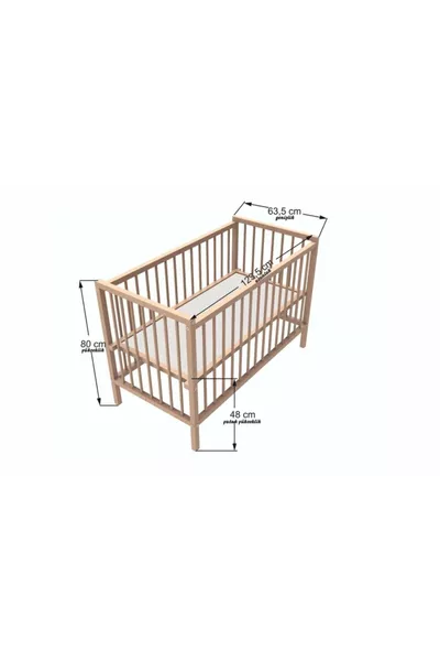Zweistufiges Holz-Babybett