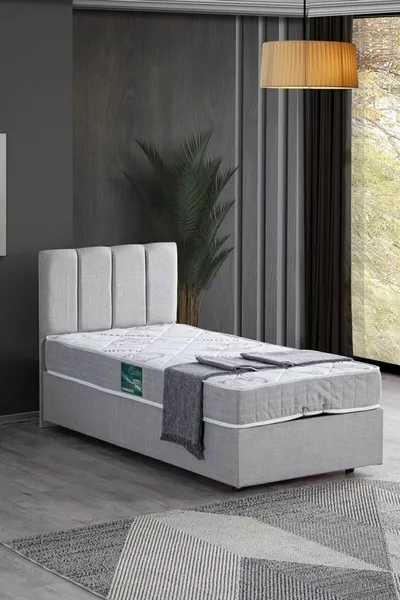 Defne Double Set, Single Bed Base and Headboard Set