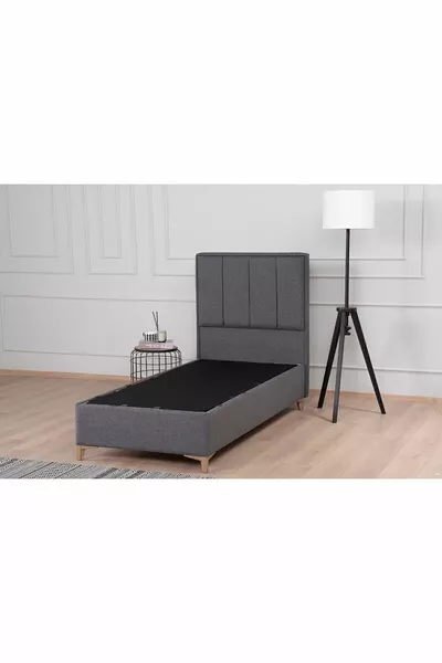Gold Therapy Storage Bed Anthracite (HEADBOARD AND MATTRESS NOT INCLUDED)